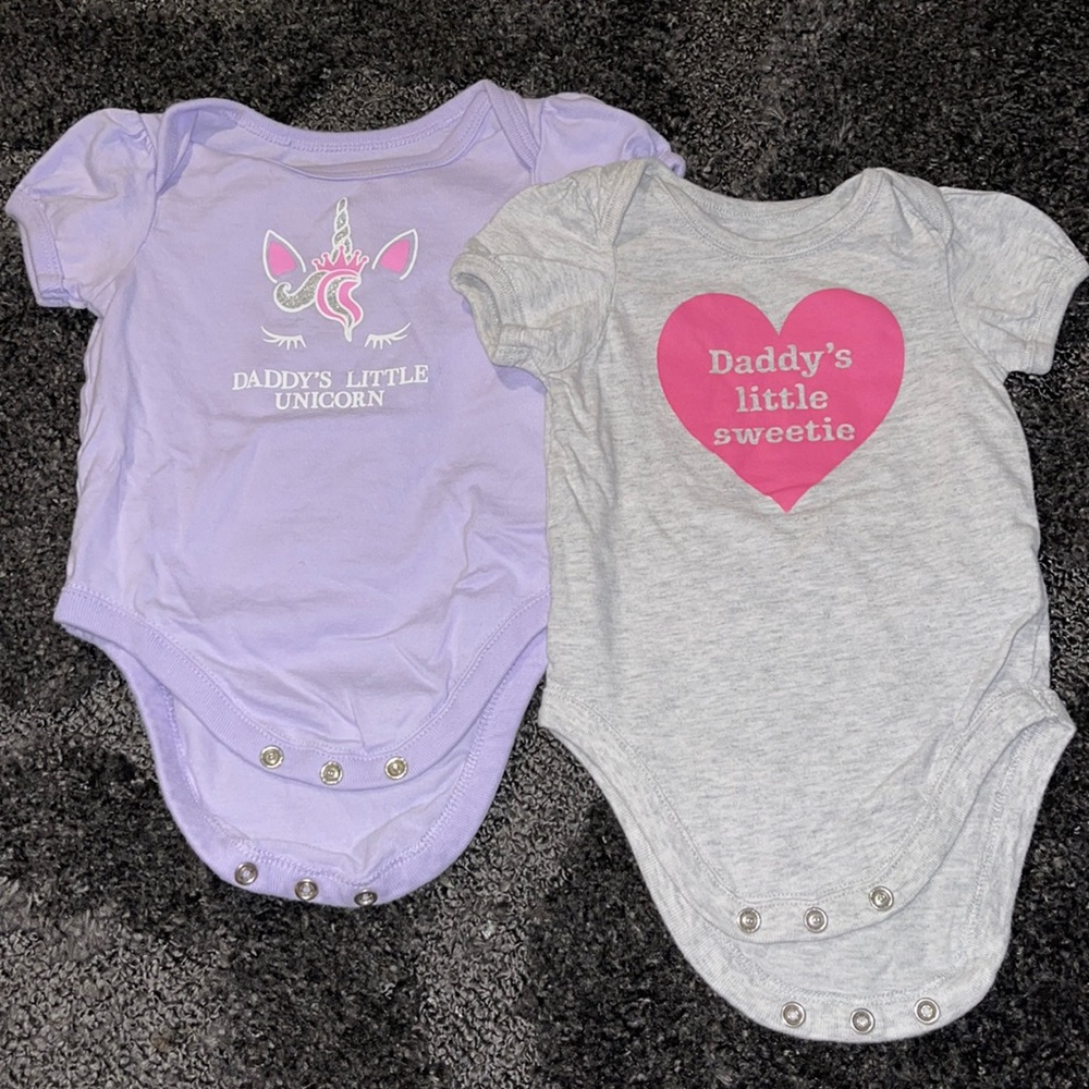 The children’s place Two onsies 3/6 months